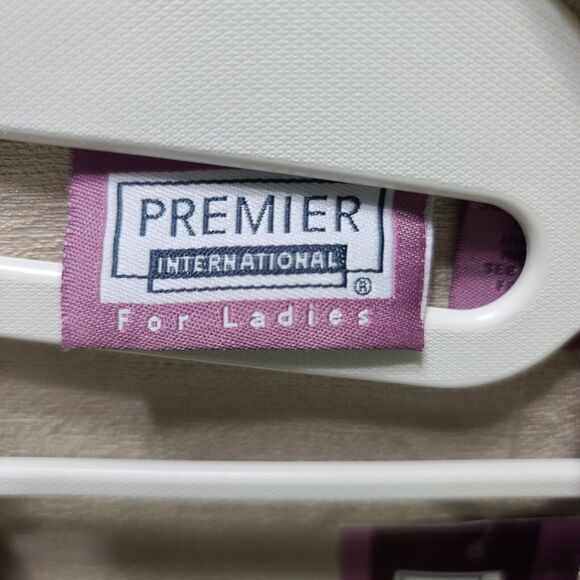 Premier International Womens Button Up Khaki Size Large Rayon Blend Short Sleeve - Picture 5 of 12